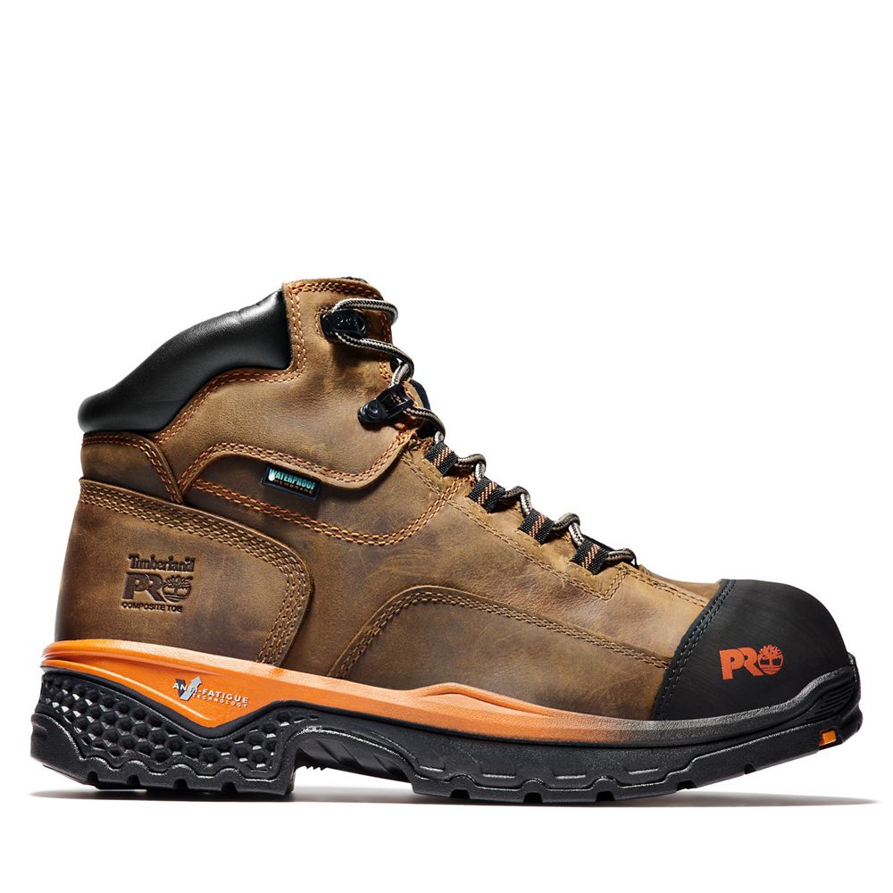 Timberland Mens Work Boots PRO® Bosshog 6 Comp Toe - Brown/Black - India GX2740365